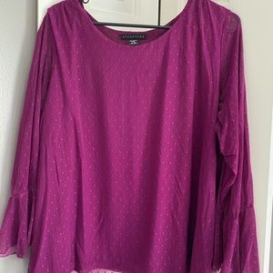 Beautiful magenta blouse.